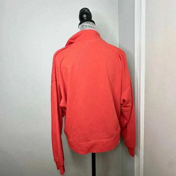 NWOT. Women’s Champion 1/4 Zip Salmon/pink Pullover Sweatshirt. Logo. Large. - Picture 4 of 10